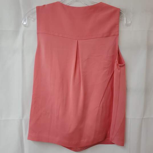 Diane Von Furstenberg Silk Sleeveless Pink Blouse Women's 4 image number 2