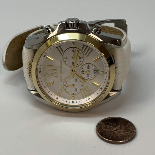 Designer Michael Kors Bradshaw MK-2282 Stainless Steel Analog Wristwatch image number 2
