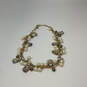 Designer J. Crew Gold-Tone Adjustable Chain Faux Pearl Statement Necklace image number 3