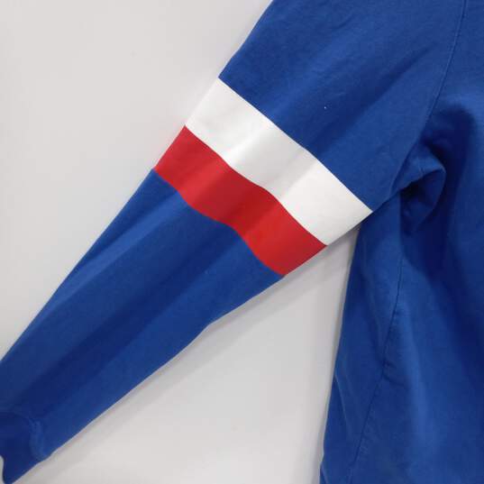Women's Blue, Red & White The North Face Hoodie Pullover (Size S) image number 5