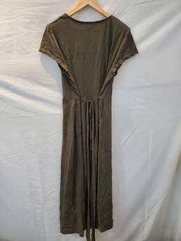 Boden Full Button Long Dark Green Dress Women's Size 14R NWT alternative image