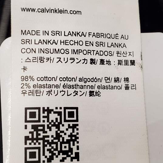 Calvin Klein Men Black Twill Pants 36 image number 2