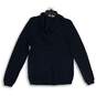 NWT American Eagle Womens Navy Blue Knitted Long Sleeve Pullover Hoodie Size S image number 2