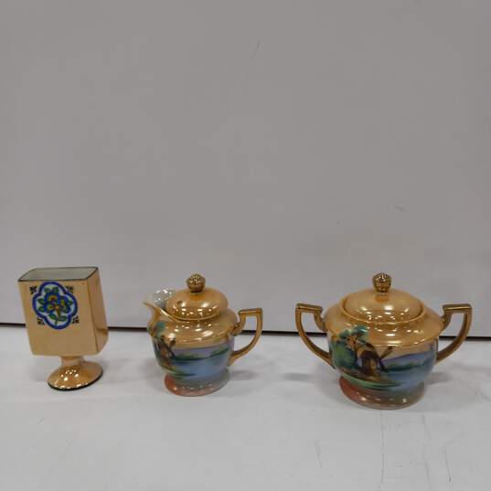 Chikaramachi Hand Painted Japanese Tea Set image number 5