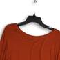 NWT Old Navy Luxe Womens Orange Long Sleeve Pullover Tunic Top Size XXL image number 4