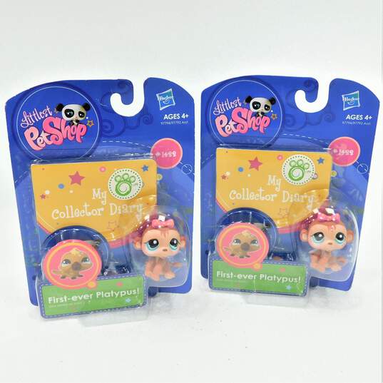 Sealed Hasbro Littlest Pet Shop 1422 Monkey Figurines & Collector Diary Booklets image number 2