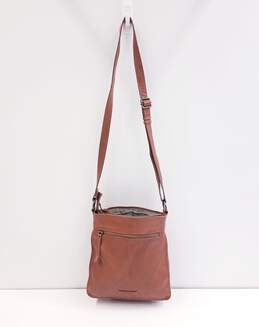 Lucky Brand Leather Shoulder Bag Tan