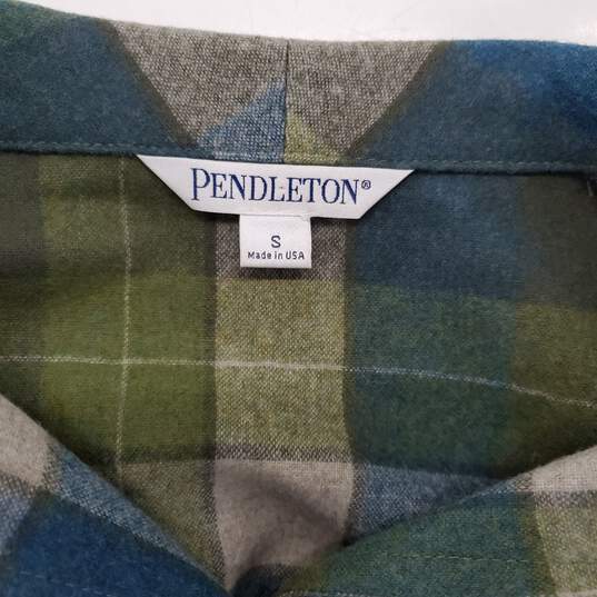 Pendleton Wool Button Up Flannel Shirt Size S image number 3