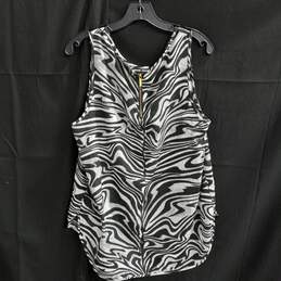 Michael Kors Zebra Print Tank Top Women's Size XL alternative image