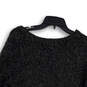 Womens Gray Long Sleeve Round Neck Knitted Pullover Sweater Size Medium image number 4