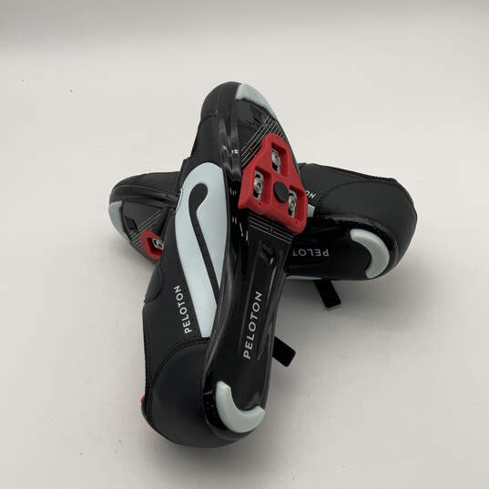 NIB Mens PL-SH-B-43 Black Red Low Top Hook & Loop Cycling Shoes Size 43 image number 5