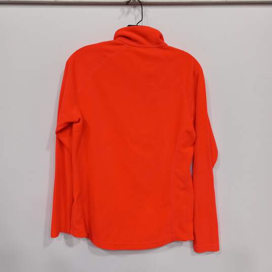 Woolrich Women's Colwin Neon Pink Orange Fleece Half Zip Jacket Size L NWT image number 2