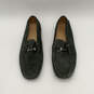 Mens Suede Green Moc Toe Fashionable Slip-On Loafer Shoes Size 10 image number 1