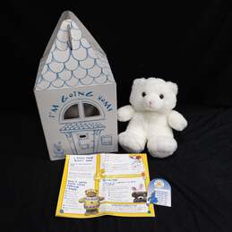 Build A Bear Small Polar Bear Teddy Bear w/ Case