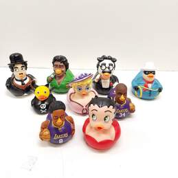 Lot of Assorted Celebrity Rubber Ducks