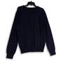 NWT Womens Blue V-Neck Long Sleeve Knitted Pullover Sweater Size Large image number 2