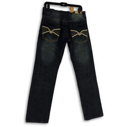 NWT Mens Black Denim Medium Wash Pockets Straight Leg Jeans Size 32X32 alternative image