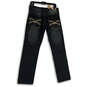 NWT Mens Black Denim Medium Wash Pockets Straight Leg Jeans Size 32X32 image number 2