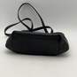 Coach Womens Black Leather Double Strap Bag Charm Zipper Tote Handbag image number 4