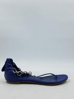 Authentic Alexander McQueen Blue Sandals W 7