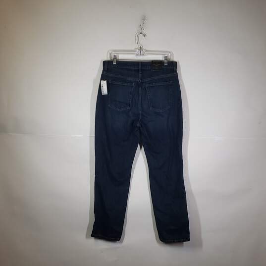 NWT Womens High Rise Ankle Length Denim Curvy Straight Leg Jeans Size 30/10 image number 2