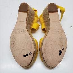 Elie Tahari Yellow Wedge Sandal Women's Size 38.5 alternative image