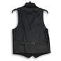 NWT Mens Black V-Neck Slim Fit Lined Button Front Vest Size Small image number 2