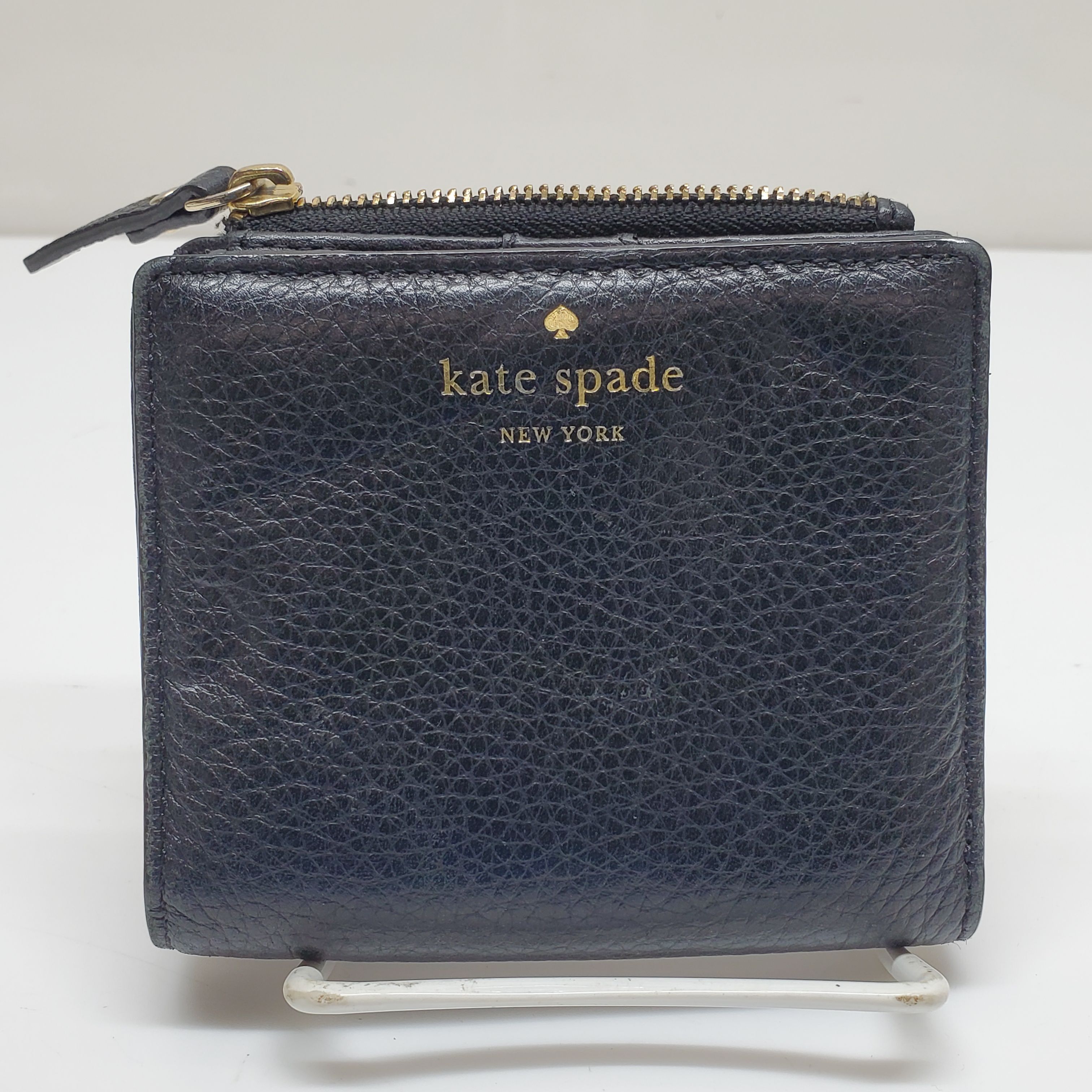 Kate Spade New York Black small leather card coin Purse &keyring Brand NEW  | eBay