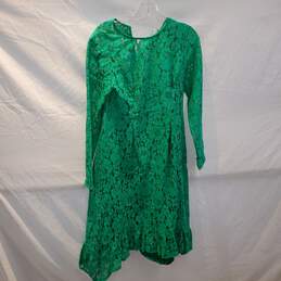 Asos Green Lace Zip Back Maternity Dress NWT Size 4