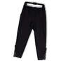 Womens Black Tiana Elastic Waist Slash Pockets Activewear Jogger Pants Sz S image number 1