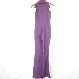 Delano Women Purple Jersey Jumpsuit Sz 0 NWT alternative image