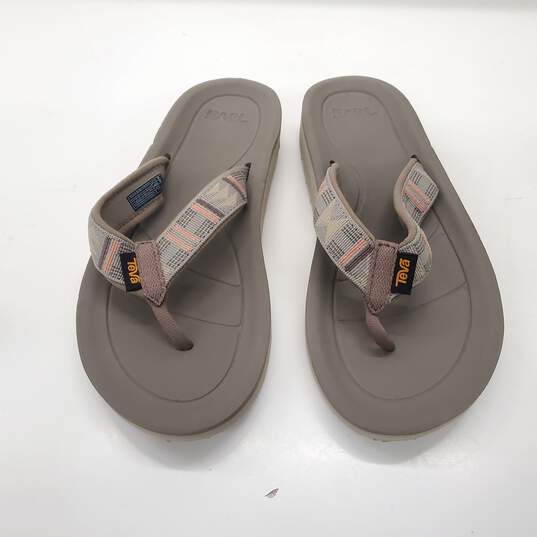 TEVA Flip Premier Flip Flop Sandals in Beach Break Desert Sage Men's Size 9 image number 1