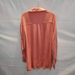 Oddi Button Front Knit Shacket Washed Orange NWT Size 3XL alternative image