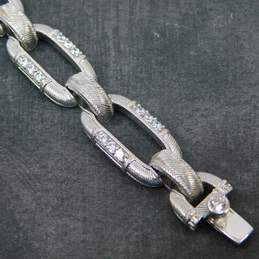 925 Sterling Silver Judith Ripka CZ Accent Chain Bracelet 37.5g