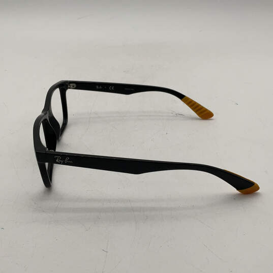 Mens Black RB7025 Optics Full Rim Frame Clear Lens Square Eyeglasses image number 4