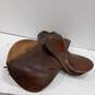 Brown Leather Derby Horse Saddle Made In Argentina image number 2