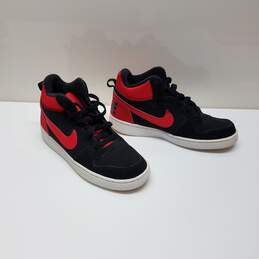 Nike Court Borough Mid Black Action Red Sz 5Y