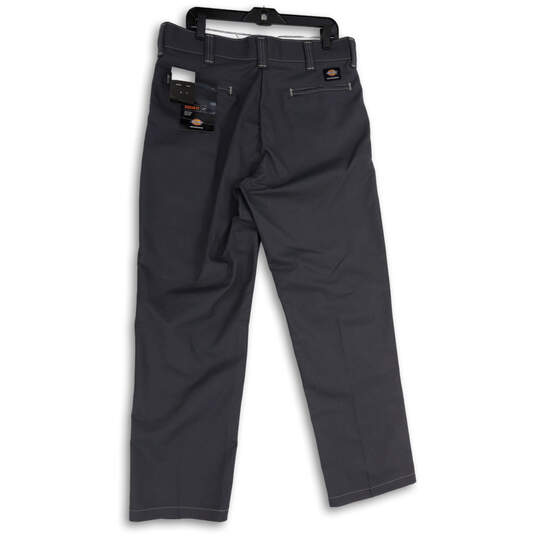 NWT Mens Gray Slash Pocket Straight Leg Regular Fit Chino Pants Size 36X32 image number 2