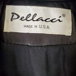 Pellacci Men Black Italian Leather Jacket Sz 2XL alternative image