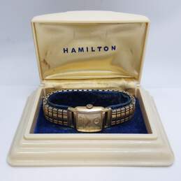 Hamilton 14K 23mm Analog Vintage Gold Filled Sub-Dial Watch 42.0g