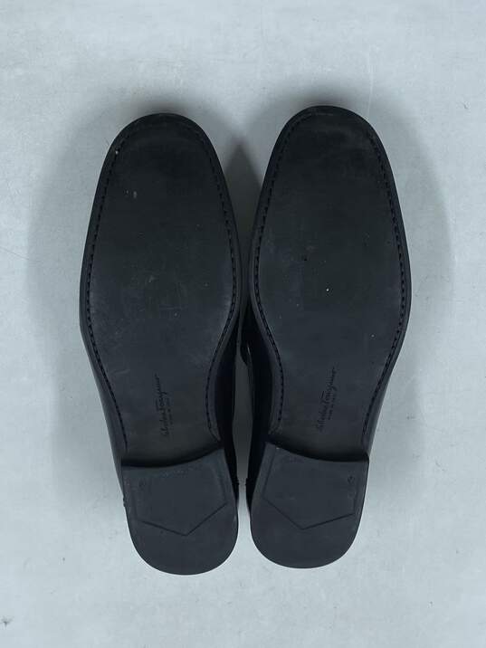 Authentic Salvatore Ferragamo Black Loafer Dress Shoe M 9 image number 8