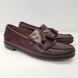 Florsheim Burgundy Leather Kiltie Tassel Loafers Shoes Men's Size 10 D