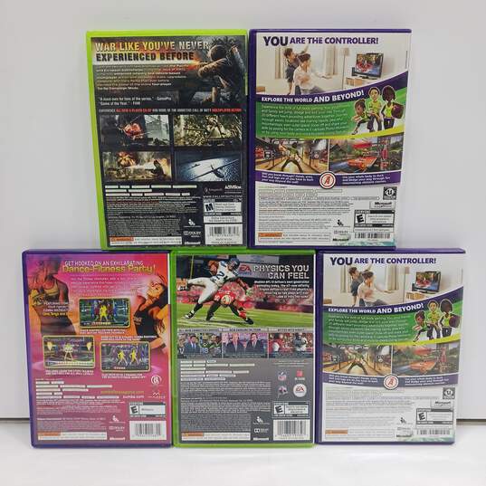 5pc Bundle of Assorted Microsoft Xbox 360 Video Games IOB image number 2