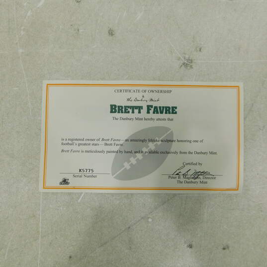 2003 Danbury Mint Brett Favre NFL Green Bay Packers Figurine image number 3