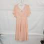 Aldo Light Pink Short Sleeved Lined W/ Lace Detail Midi Dress WM Size 4 NWT image number 1