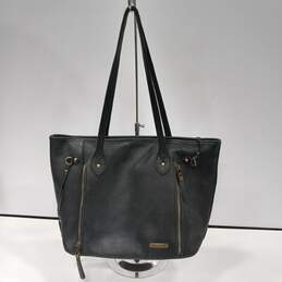 Montana West Black Leather Tote Bag