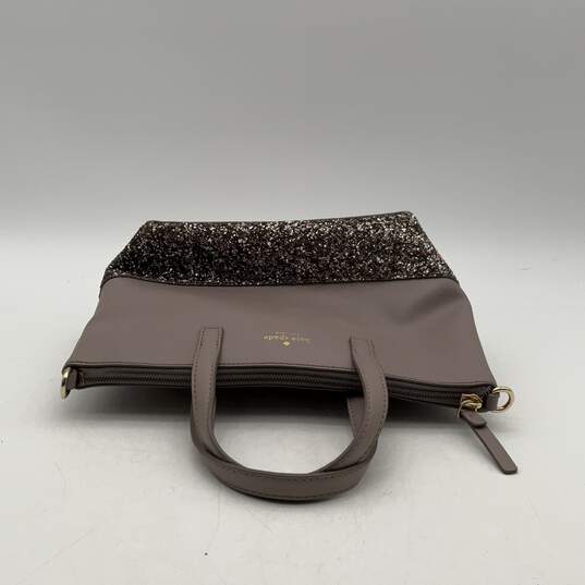 Kate Spade New York Womens Gray Greta Glitter Tote Handbag w/ Matching Wallet image number 5