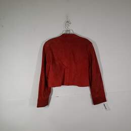 Womens Long Sleeve Open Front Short Cropped Jacket Size Small alternative image
