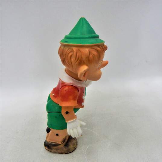 Vintage Pinocchio Rubber Squeaker Doll Toy Made In Italy image number 3