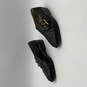 Mens Black Leather Almond Toe Slip-On Monk Strap Dress Shoes Size 8M image number 2